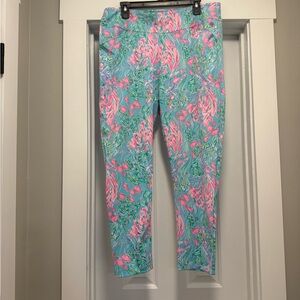 Lilly Pulitzer Pink and Green Cropped Pants